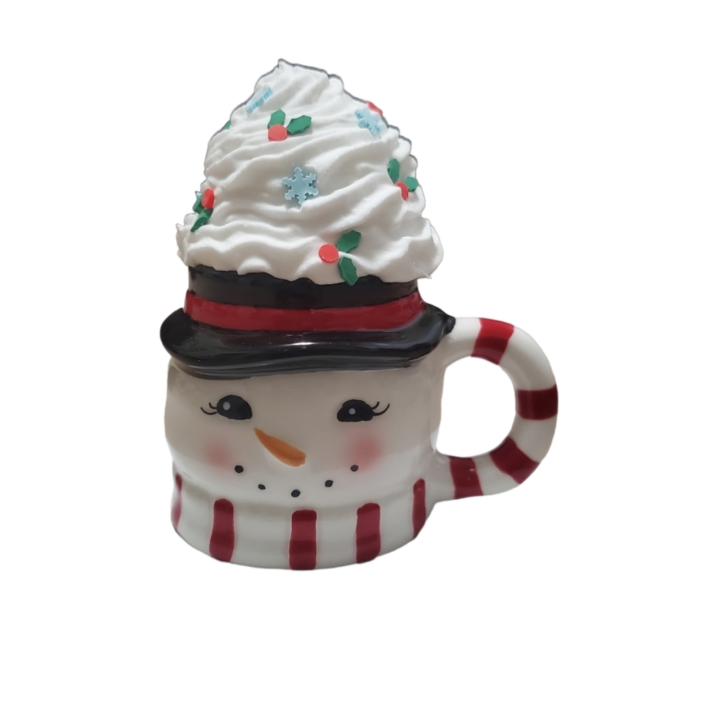 Faux whipped cream decor